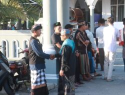 Pecalang Hindu Jaga Umat Islam Laksanakan Sholat Ied di Way Panji Lampung Selatan