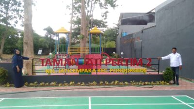 Resmikan Lima Taman di Kecamatan Pondok Gede, Walikota : Tahun Depan Fokus ke Infrastruktur Rutilahu