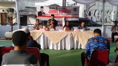 Peresmian Lapangan Teratai RW 07 Jakasampurna, Warga Sampaikan Aspirasi ke Anggota DPRD Bekasi