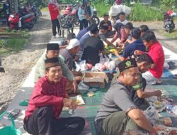 Jalan Desa Dibangun, Warga Desa Pulau Jaya Lampung Selatan Gelar Syukuran