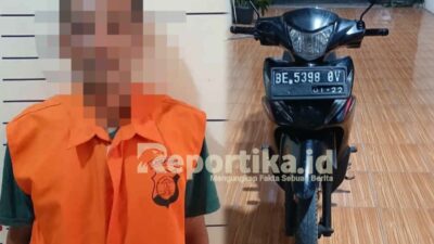 Kepergok Hendak Mencuri Sepeda Motor, Seorang Pria di Negeri Pandan Lamsel Ditangkap Polisi