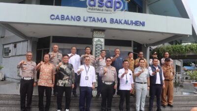 Korlantas Polri Survei Persiapan Angkutan Natal dan Tahun Baru di Pelabuhan Bakauheni