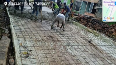 Minim Pengawasan, Pelaksanaan Pengecoran yang Dikerjakan Oleh CV. Hasaro Perkasa Diduga Asal Jadi