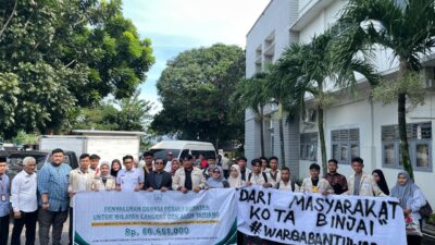 Wakil Wali Kota Binjai Pimpin Pelepasan Bantuan dari Warga Kota Binjai untuk Warga Aceh Tamiang yang Dihimpun Aliansi Ormawa INSAN